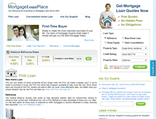 Tablet Screenshot of mortgageloanplace.com